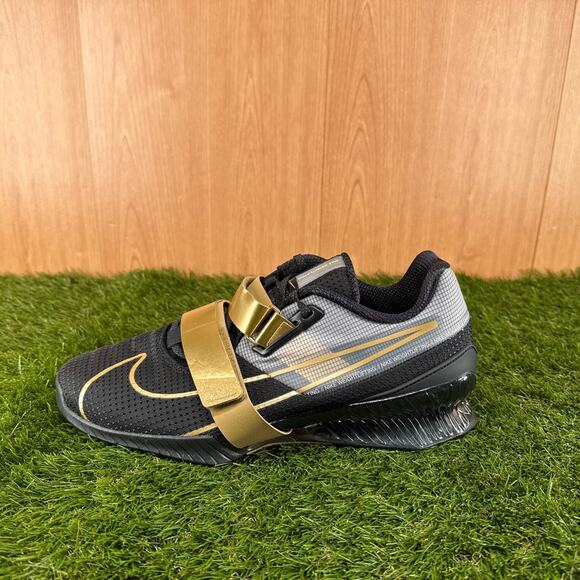 Nike Romaleos 4 Black Metallic Gold CD3463-001 Men’s 12.5 New Without Box main image 4